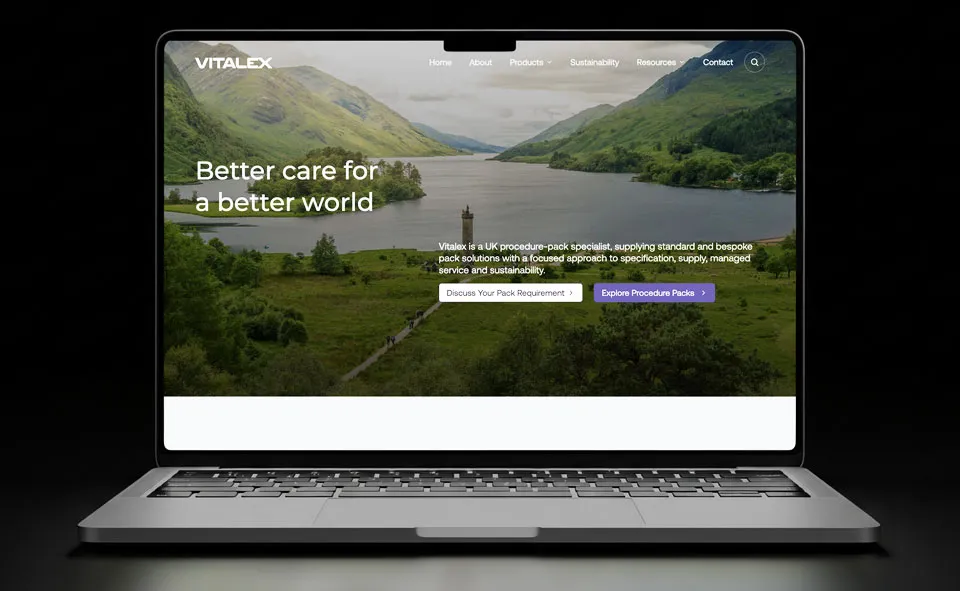 New Website for a Sustainable Medical Equipment Company